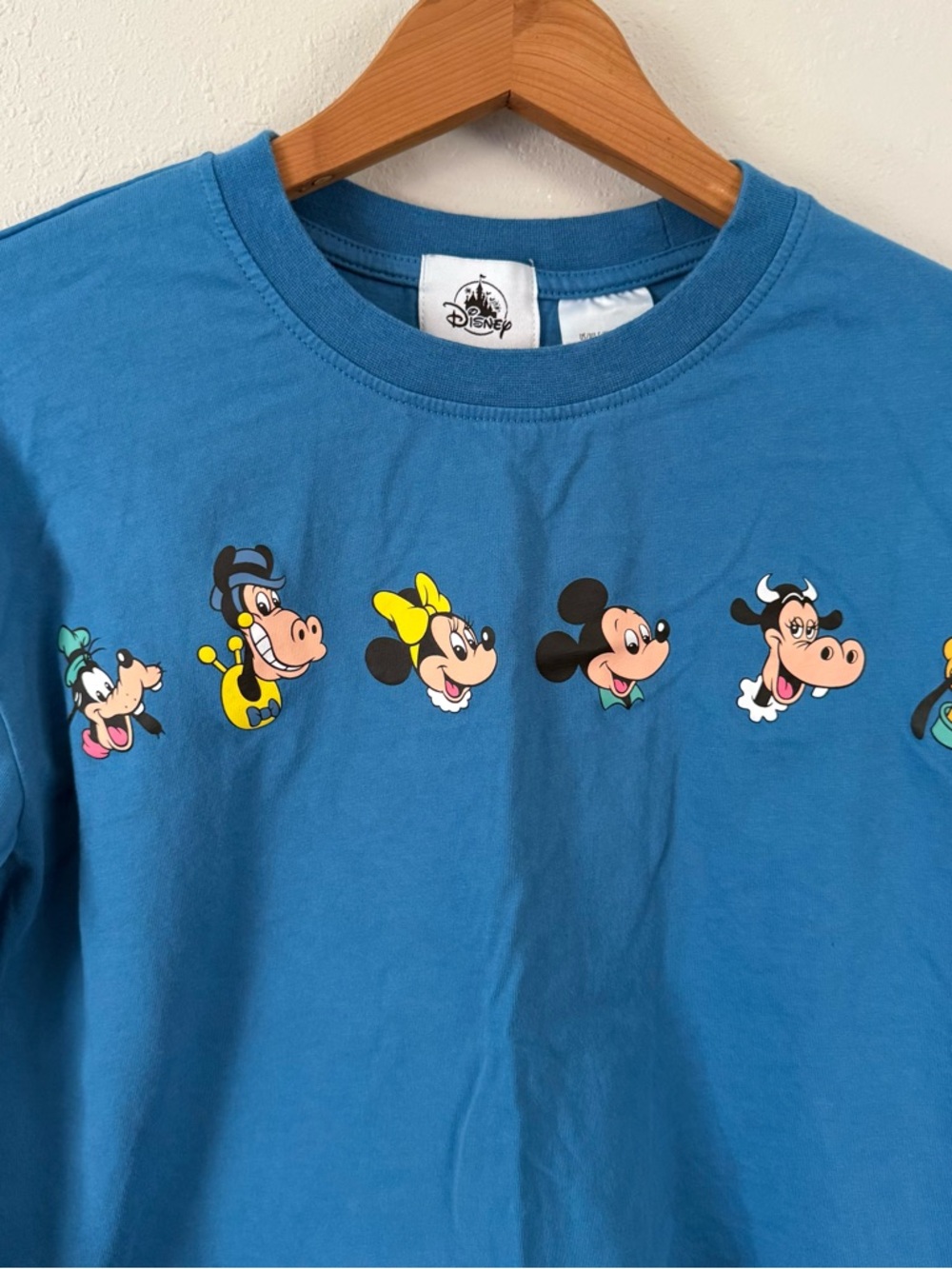 Walt Disney World Long Sleeve Cropped Tee Blue Size Small - Picture 2 of 6